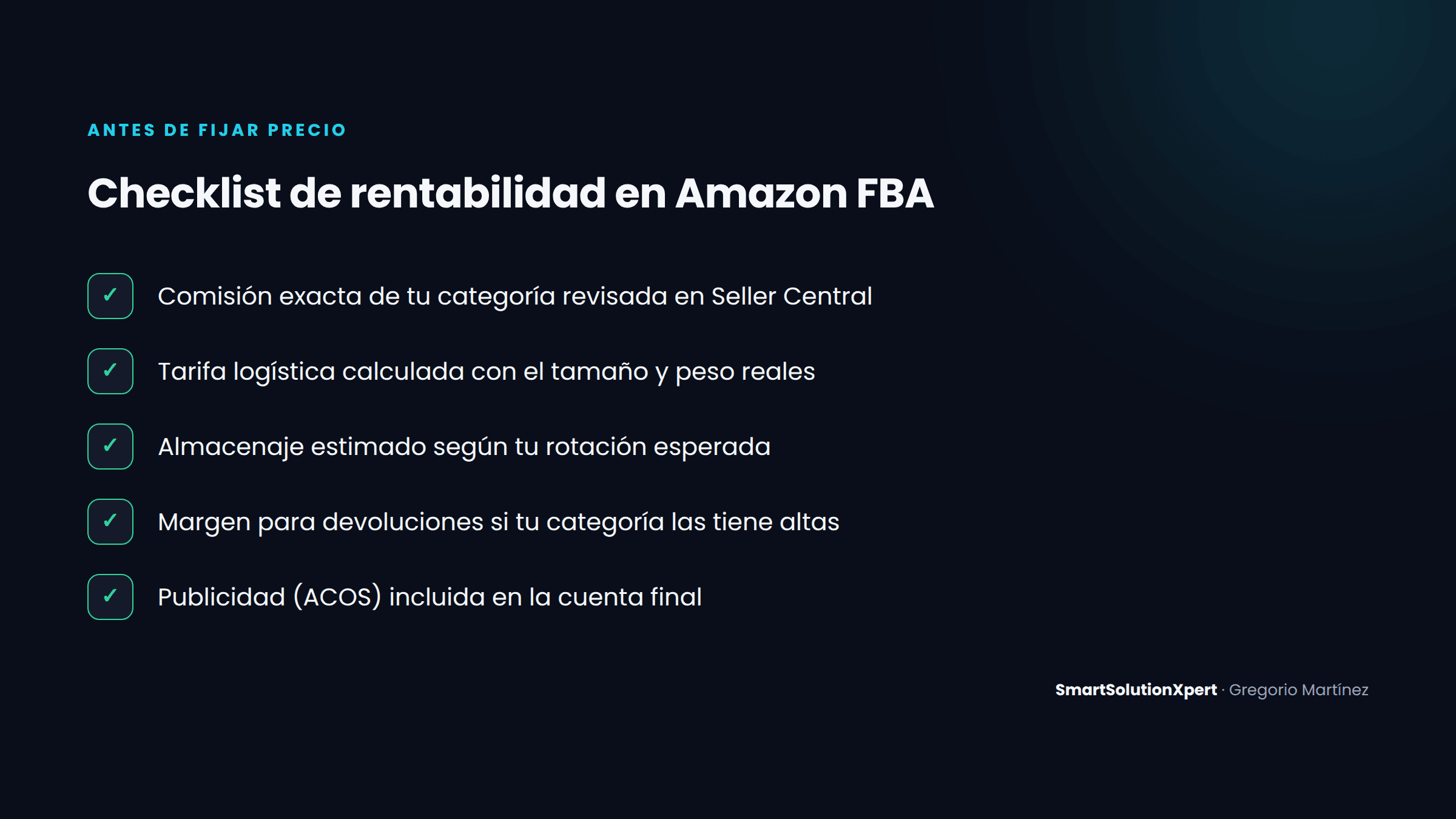 Checklist para calcular la rentabilidad real de un producto en Amazon FBA antes de fijar precio